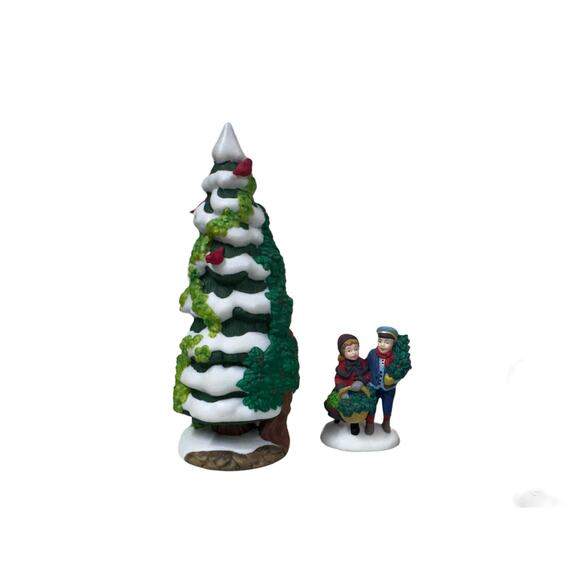 Dept 56 "The Holly and the Ivy" Heritage Village Collection Christmas Figurines - Picture 5 of 8